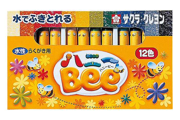 クレヨン水性12色ハニーBee